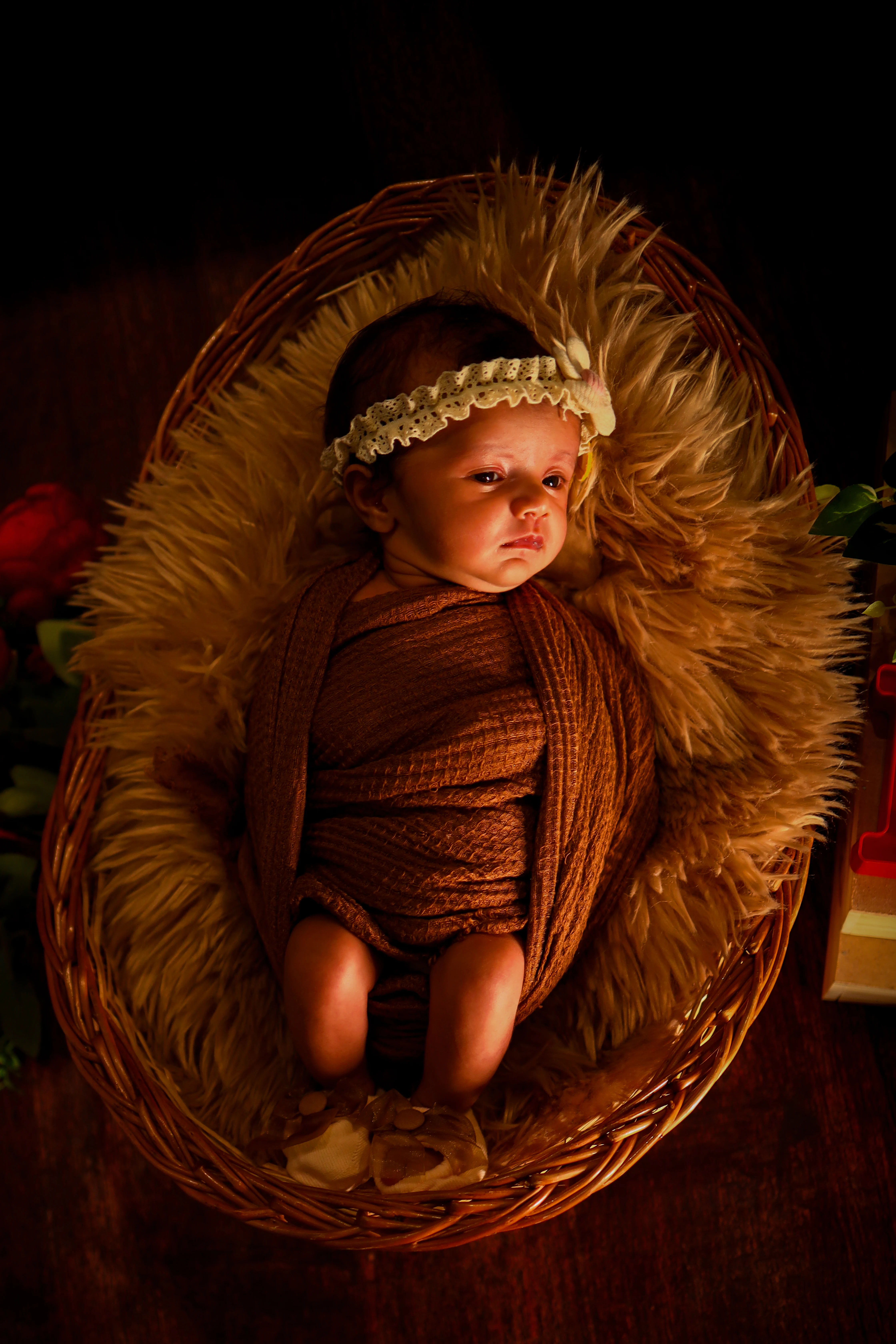 Newborn basket photography Studio79 Virar