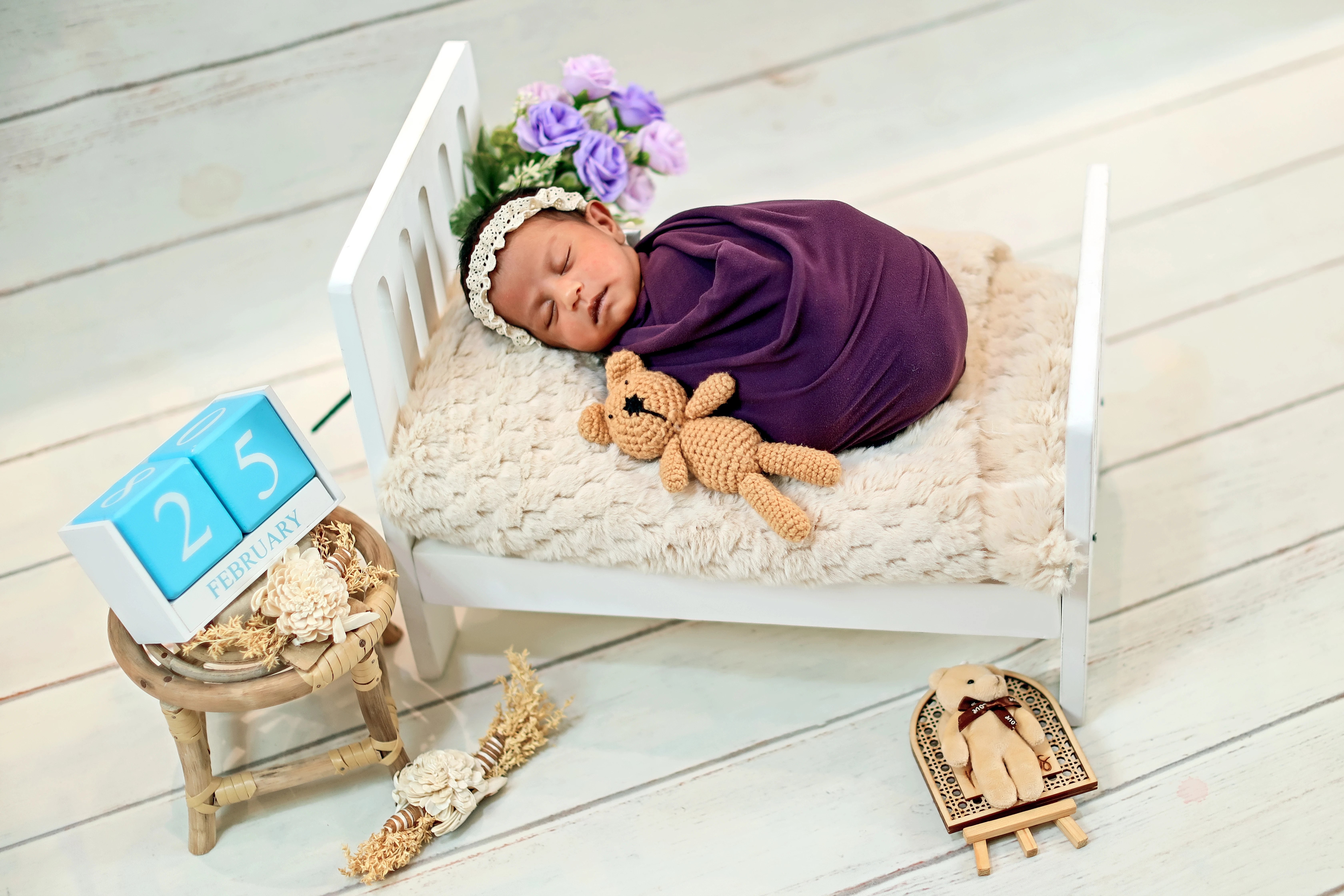 Newborn purple setup Studio79 Virar