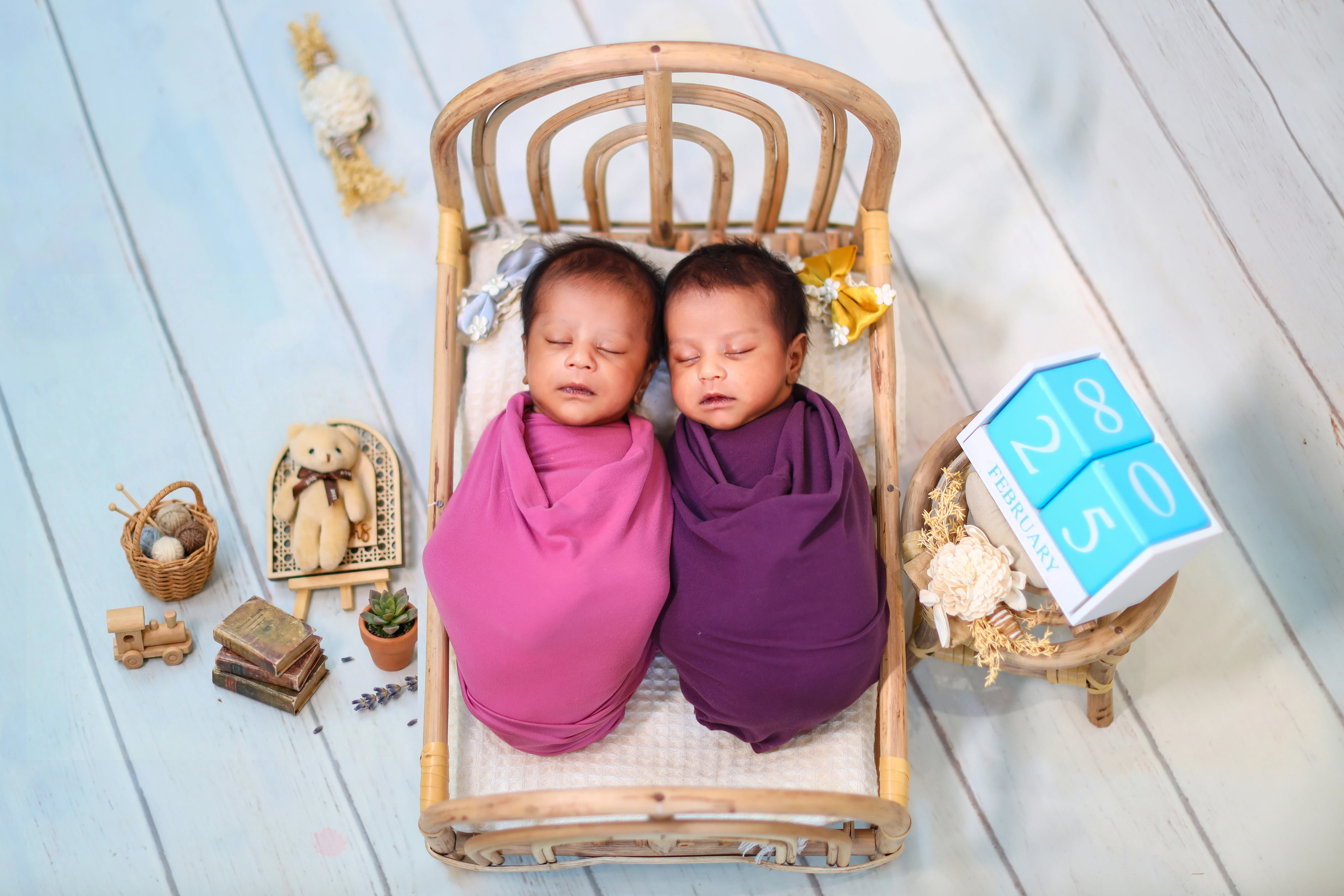 Twin newborn photography Virar Mumbai
